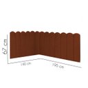 Ver imagem 3 de Cabeceira Painel Cama Casal Box Nuvem Suede Sandy 140 cm:Terracota