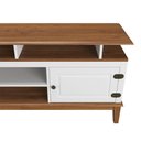 Ver imagem 2 de Rack para TV 75 Polegadas Madeira Maciça 2 Portas Rústico 185,7cm Branco - Apaixone & Decore