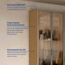 Ver mais imagens de Guarda-Roupa Planejado 6 Portas Reflecta com LED 100% MDF Orion CabeCasa MadeiraOriginals Marrom/Olmo