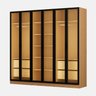 Guarda-roupa 6 Portas Reflecta com Led 100% Mdf Orion CabeCasa MadeiraOriginals - 5
