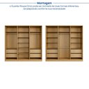 Ver imagem 6 de Guarda-Roupa Planejado 6 Portas Reflecta com LED 100% MDF Orion CabeCasa MadeiraOriginals Marrom/Olmo