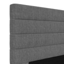 Ver imagem 3 de Cabeceira Cama Box Casal 140cm Rubi W01 Linho Cinza Escuro - Mpozenato