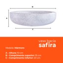 Ver imagem 3 de Vaso Bacia Safira Mármore 10 Terrano