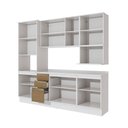 Ver imagem 4 de Armário de Cozinha Compacta Nicho Micro-ondas 100% Mdf 250cm Branco/nogueira Celeste Kappesberg