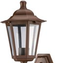 Ver imagem 2 de Arandela de Parede Marrom Bivolt Luminária Colonial Lente Transparente Dital Linha Grega