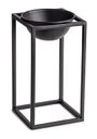 Ver imagem 4 de Kit Cachepot Preto com Suporte em Metal 3 Pcs 10126 Mart