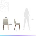 Ver imagem 7 de Conjunto de 2 Cadeiras de Madeira Maciça Estofada Kalina - Natural C/ Soft Palha