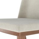 Ver imagem 4 de Conjunto de 2 Cadeiras de Madeira Maciça Estofada Kalina - Natural C/ Soft Palha