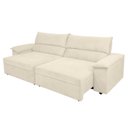 Ver imagem 7 de Sofá Retrátil e Reclinável 3 Lugares Molas Ensacadas 200cm Veludo Malta