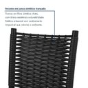 Ver imagem 5 de Kit 4 Cadeiras de Jantar Estofadas Corino Mariana Preto