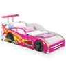 Cama de Carro Infantil Raio Rosa - 3