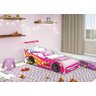 Cama de Carro Infantil Raio Rosa - 4