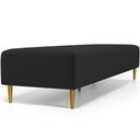 Ver imagem 2 de Puff Decorativo Bali W01 Pés Palito 170x60cm Bouclê Preto - Lyam Decor