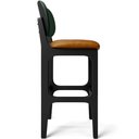 Ver imagem 7 de Kit 5 Banquetas Alta Bar Cozinha Jantar Betta L02 Preto Couríssimo Whisky Facto Verde - Lyam Decor