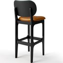 Ver mais imagens de Kit 5 Banquetas Alta Bar Cozinha Jantar Betta L02 Preto Couríssimo Whisky Facto Verde - Lyam Decor