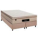 Ver imagem 1 de Cama Box Queen: Colchão Molas Masterpocket Ensacadas Luckspuma Cloud + Base Crc Suede Clean (