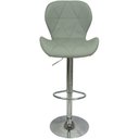 Ver imagem 3 de Kit 2 Banquetas Slim Estofada Giratória C/ Regulagem - Cinza