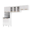 Ver imagem 1 de Cozinha Compacta Aço 3 Peças com Armário para Forno-micro-ondas Multimóveis Cr20367 Branco