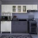 Ver imagem 6 de Cozinha Compacta Aço 3 Peças com Armário para Forno-micro-ondas Multimóveis Cr20367 Branco