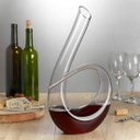 Ver imagem 2 de Decanter de Vinho Premium Design Chifre Retorcido - 1400ml Vitino Decanter de Vinho formato U