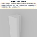 Ver imagem 4 de Guarda Roupa Solteiro 2 Portas 6 Gavetas C/ Espelho e Pés Chicago Tcil Móveis Guarda Roupa Solteiro