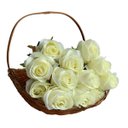 Ver imagem 1 de Kit 18 Flores Artificiais Brancas Decorativas para Casa e Festas