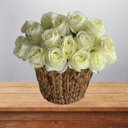 Ver imagem 2 de Kit 18 Flores Artificiais Brancas Decorativas para Casa e Festas
