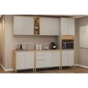 Ver imagem 1 de Cozinha Completa 5 Peças 12 Portas Allure CZ650 Gris Linea
