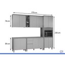 Ver imagem 3 de Cozinha Completa 5 Peças 12 Portas Allure CZ650 Gris Linea