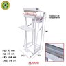 Seladora para Embalagem Aluminizada com 2 Datas Recravada Pedal 30cm - 2