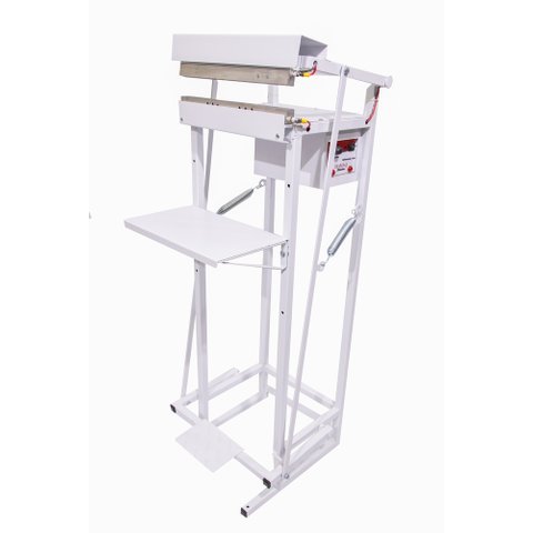 Seladora para Embalagem Aluminizada com 2 Datas Recravada Pedal 30cm