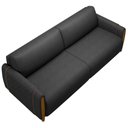 Ver mais imagens de Conjunto Sofá 3 Lugares 223cm e Poltrona 98cm Amaranto M22 Pu Preto - Mpozenato