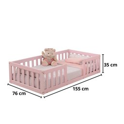 Cama Infantil com Grade Bia sem Colchao Maray - 3