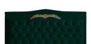 Ver imagem 1 de Cabeceira de Cama Box Painel Barcelona Casal 140 Cm Retro Capitonê Botão Encapados Suede Verde do La