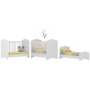 Ver imagem 2 de Berço Nuvem com Grade Pvc Branco para Colchão 130x70cm Ref. 0536pa