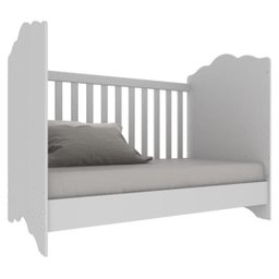Berço Nuvem com Grade PVC Branco para Colchão 130x70cm Ref. 0536Pa - 6