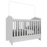 Berço Nuvem com Grade PVC Branco para Colchão 130x70cm Ref. 0536Pa - 2