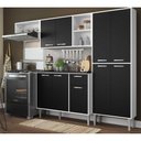 Ver imagem 1 de Cozinha Compacta xangai 9 Portas Multimóveis Branco/Preto