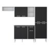 Cozinha Compacta xangai 9 Portas Multimóveis Branco/Preto - 2