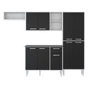 Ver imagem 2 de Cozinha Compacta xangai 9 Portas Multimóveis Branco/Preto