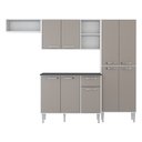 Ver imagem 2 de Cozinha Compacta xangai 9 Portas Multimóveis Br/Laca Fumê