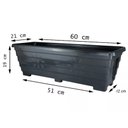 Ver imagem 2 de Kit 3 Vasos Jardineira Floreira 60 Cm para Plantas - Horta - Temperos - Ervas - Decoração