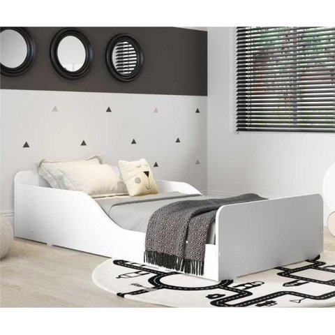 Cama Montessoriana Multimóveis 100% MDF para Colchão 150x70cm Branca