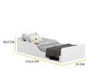 Ver imagem 5 de Cama Montessoriana Multimóveis 100% MDF para Colchão 150x70cm Branca