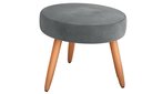 Ver imagem 2 de Puff Decorativo Dallas Veludo Cinza E425 - Matrix