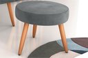 Ver imagem 1 de Puff Decorativo Dallas Veludo Cinza E425 - Matrix