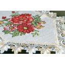Ver imagem 2 de Caminho de Mesa Red Flower - 1,80 m Arte & Tear Caminho de Mesa Ponto Cruz