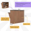 Ver imagem 4 de Bancada Multimóveis Calábria Divisória de Ambientes 5414 Nogueira