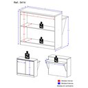 Ver imagem 5 de Bancada Multimóveis Calábria Divisória de Ambientes 5414 Nogueira