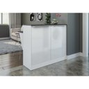 Ver imagem 4 de Bancada Balcão com Prateleira/Divisor de Ambientes Multimóveis 5484 Branca